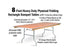Chivari 96" x 18" (8 Foot) Rectangle Heavy Duty Plywood Folding Table TPLYRT9618M-AX-T