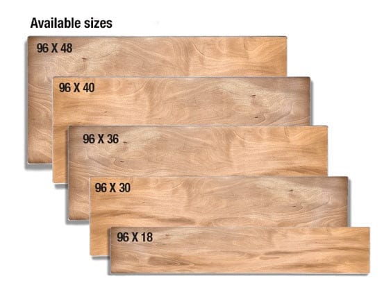 Chivari 96" x 36" (8 Foot) Rectangle Heavy Duty Plywood Folding Table TPLYRT9636MG-AX-T