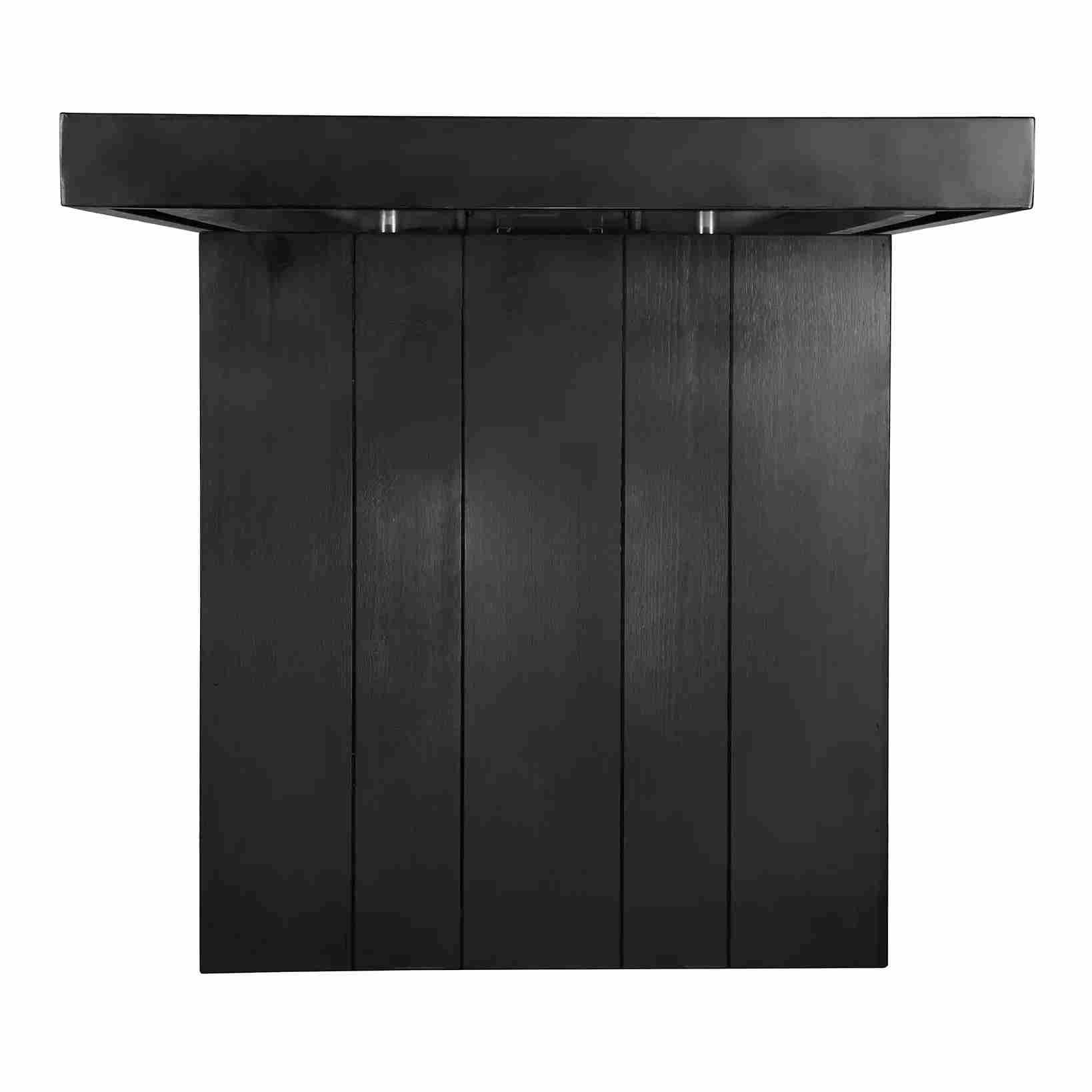 Chivari 96" x 30" Black Farm Table Conversion Kit for Banquet Tables TFARMCKT9630-BLK-AX-T
