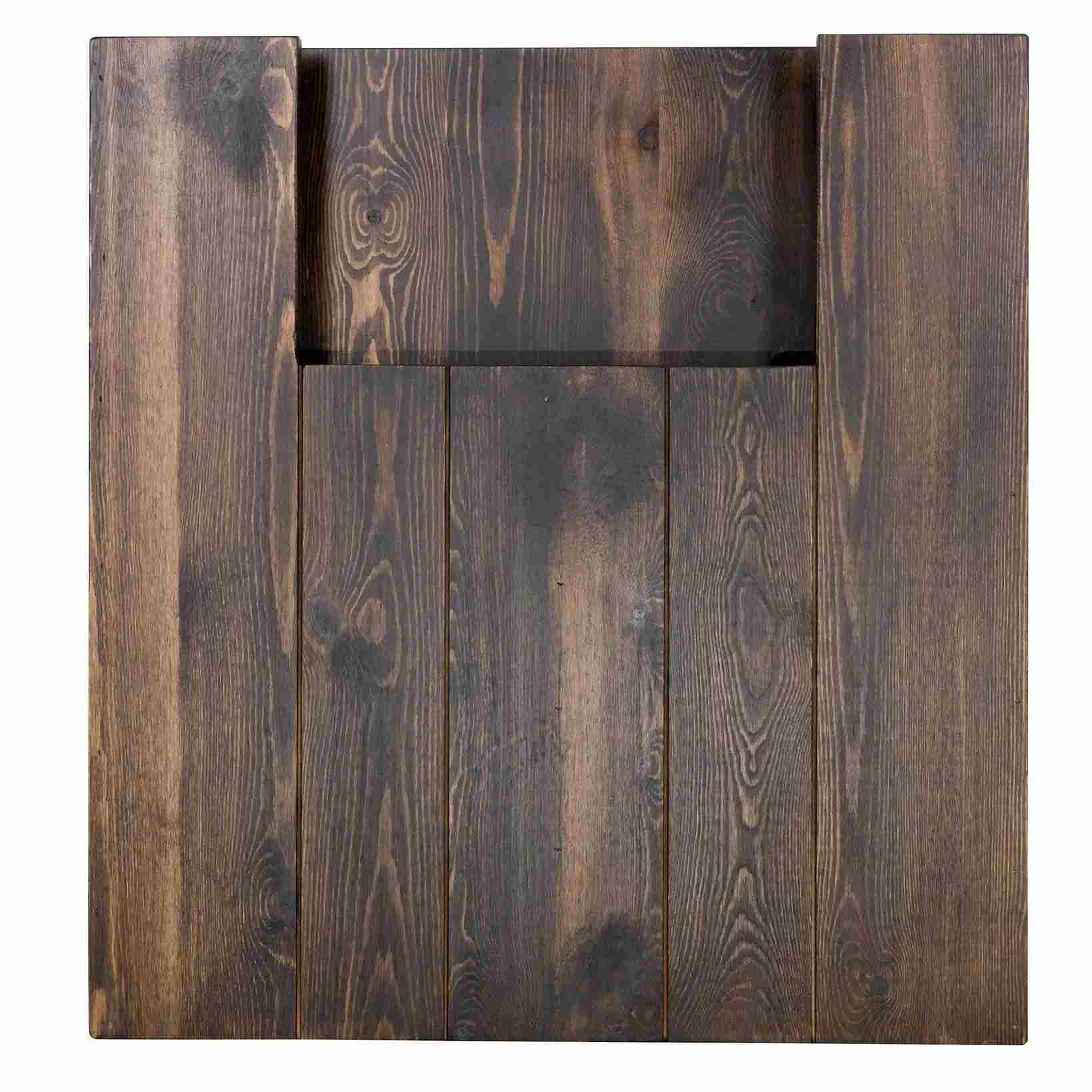 Chivari 96" x 30" Fruitwood Farm Table Conversion Kit for Banquet Tables TFARMCKT9630-FTW-AX-T