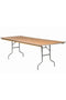 Chivari 96" x 36" (8 Foot) Rectangle Heavy Duty Plywood Folding Table TPLYRT9636MG-AX-T
