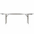 Chivari 96" x 18" (8 Foot) Rectangle Heavy Duty Plywood Folding Table with Steel Skeleton™ TPLYRT9618M-ST-AX