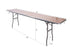 Chivari 96" x 18" (8 Foot) Rectangle Heavy Duty Plywood Folding Table with Steel Skeleton™ TPLYRT9618M-ST-AX