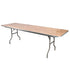 Chivari 96" x 30" (8 Foot) Rectangle Plywood Folding Table with Steel Skeleton™ TPLYRT9630M-ST-AX