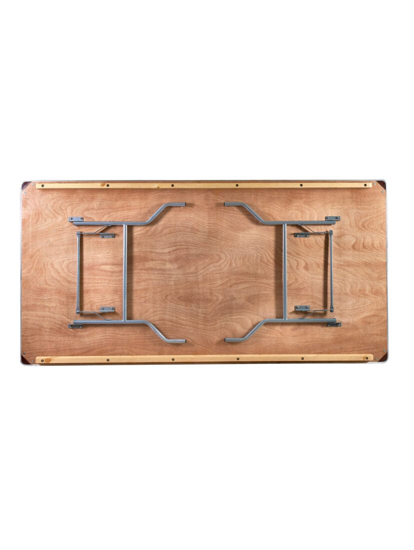 Chivari 96" x 48" (8 Foot) Rectangle CornerMax Plywood Folding Table TPLYRT9648M-MAX-AX-T