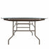 Chivari 96" x 48" (8 Foot) Rectangle Plywood Folding Table with Steel Skeleton™ TPLYRT9648M-ST-AX