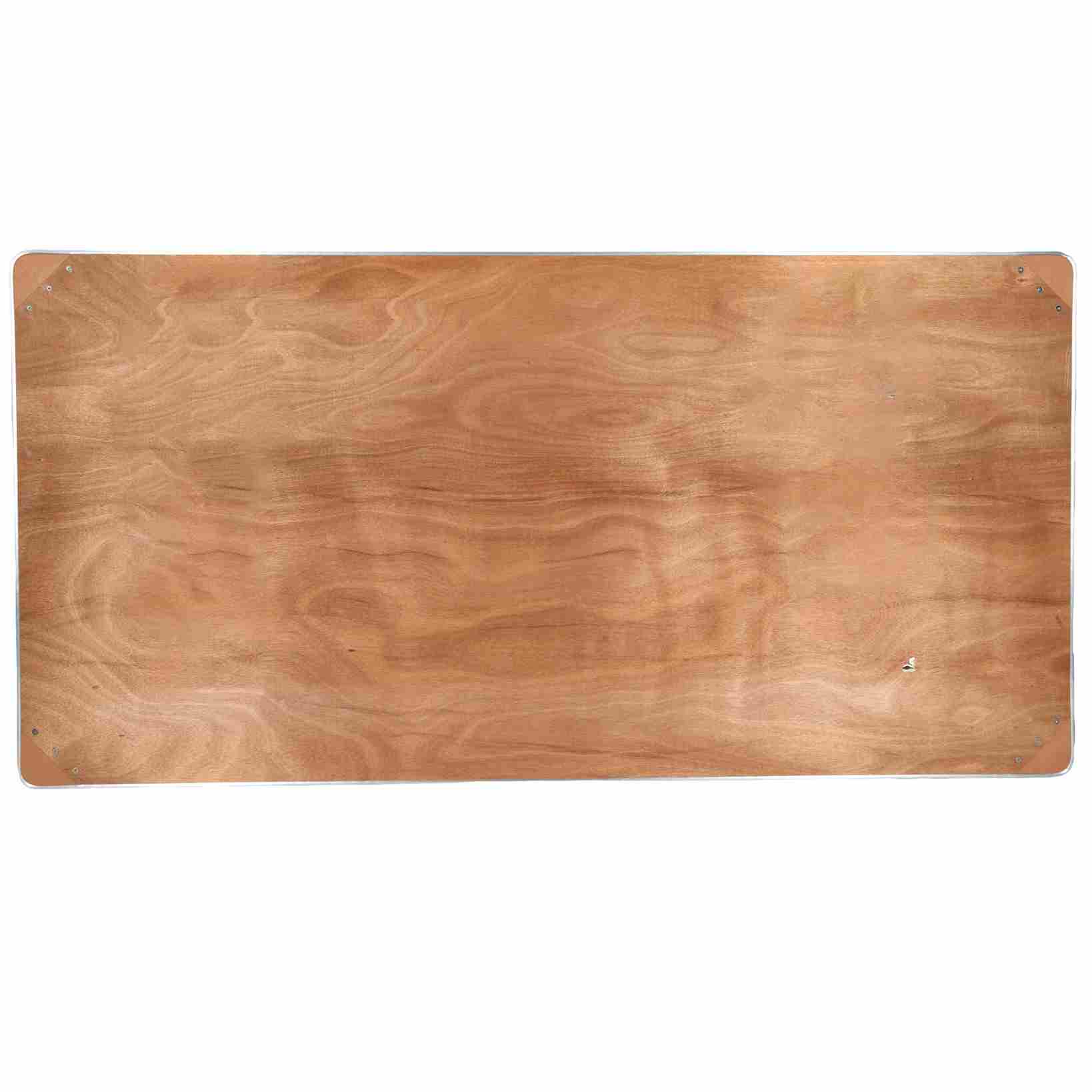 Chivari 96" x 48" (8 Foot) Rectangle Plywood Folding Table with Steel Skeleton™ TPLYRT9648M-ST-AX