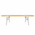 Chivari 96" x 48" (8 Foot) Rectangle Heavy Duty Plywood Folding Table TPLYRT9648VG-AX-T