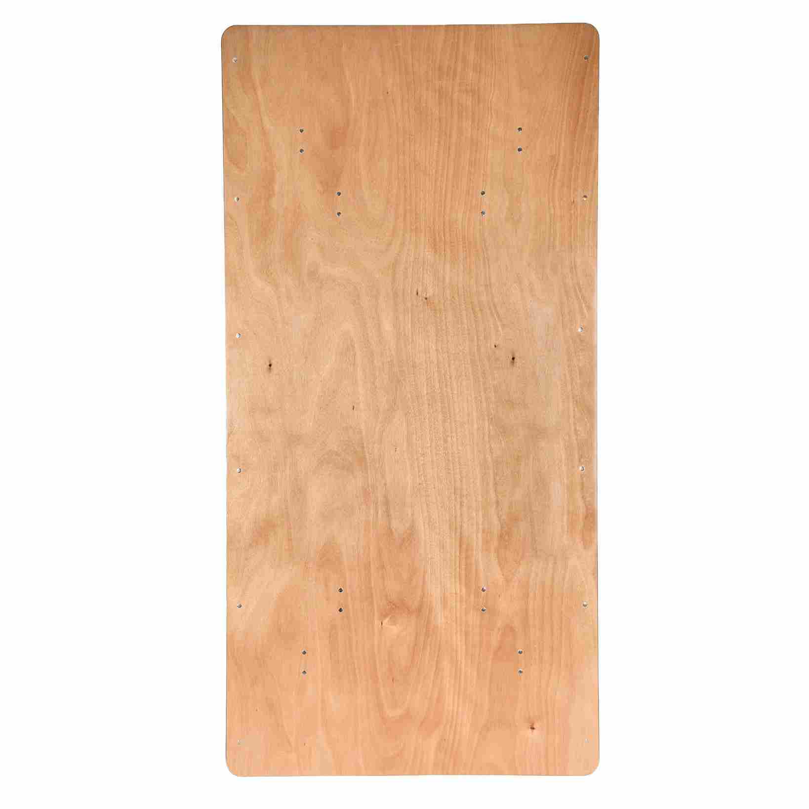 Chivari 96" x 48" (8 Foot) Rectangle Heavy Duty Plywood Folding Table TPLYRT9648VG-AX-T