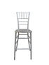 Silver Resin Steel Skeleton™ Chiavari Barstool