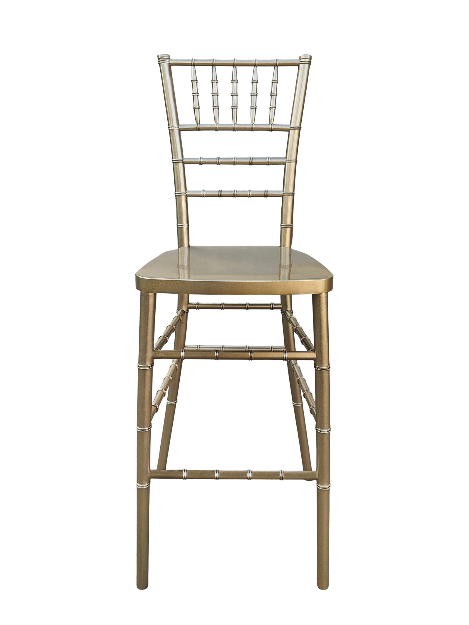 Sparkling Gold Champagne Resin Steel Skeleton™ Chiavari Barstool