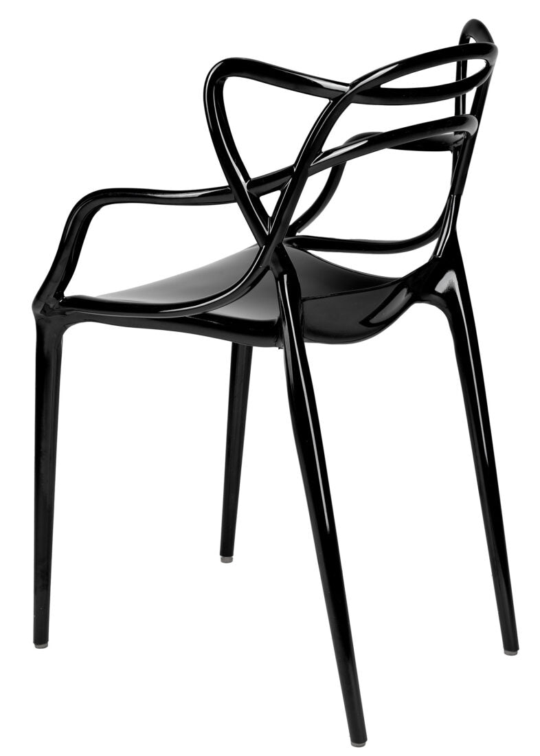 Black Resin Orbit Chair