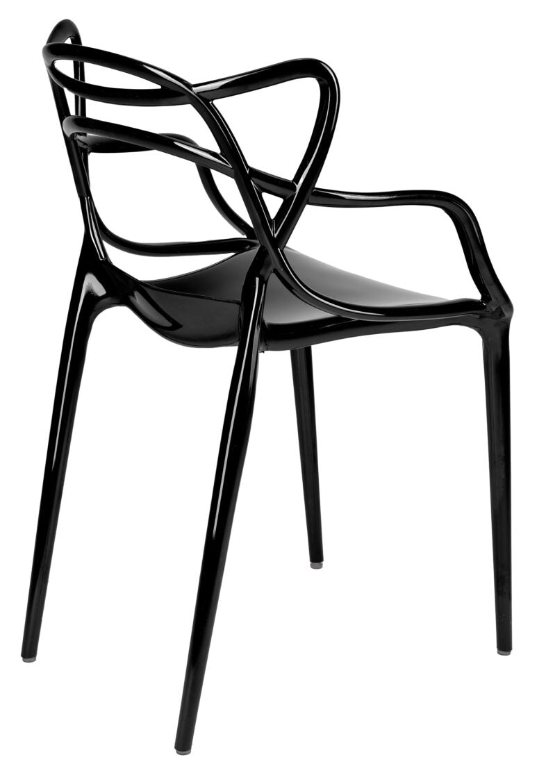 Black Resin Orbit Chair