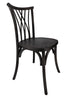 Black ToughWood Willow Chair by Chivari CWWB-AX-T