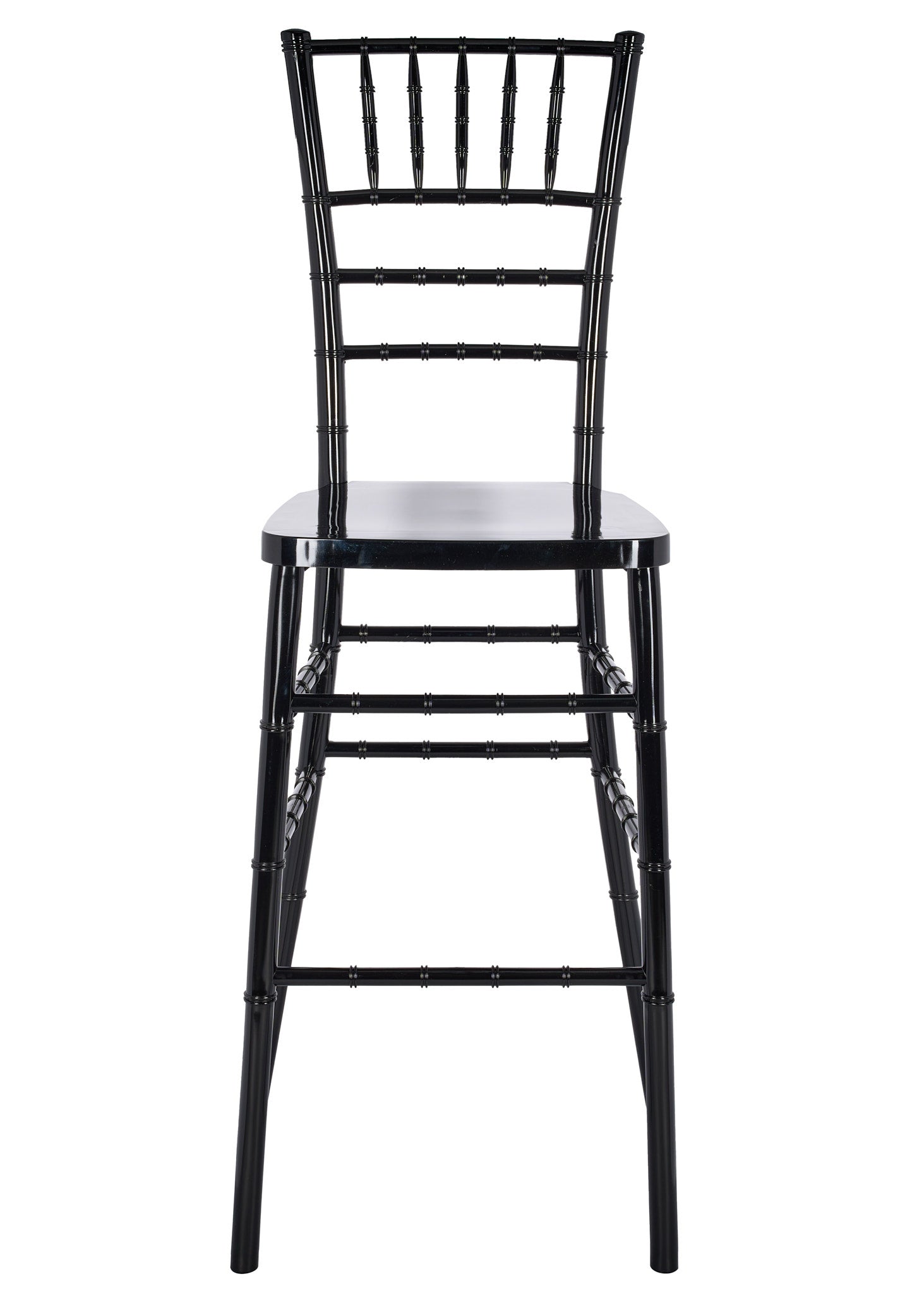 Black Resin Steel Skeleton™ Chiavari Barstool