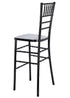 Black Resin Steel Skeleton™ Chiavari Barstool