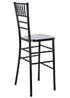 Black Resin Steel Skeleton™ Chiavari Barstool