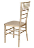 Champagne Gold Brushed Wood Look Steel Skeleton Chiavari Chair CCRCHGB-STEEL-AX-T