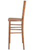 Chestnut with Brushed Wood Look Resin Steel Skeleton™ Chiavari Barstool