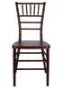 Fruitwood with Brushed WoodGrain Resin Steel Skeleton Chiavari Chair CCRFB-STEEL-AX-T