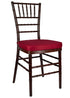 Fruitwood with Brushed WoodGrain Resin Steel Skeleton Chiavari Chair CCRFB-STEEL-AX-T