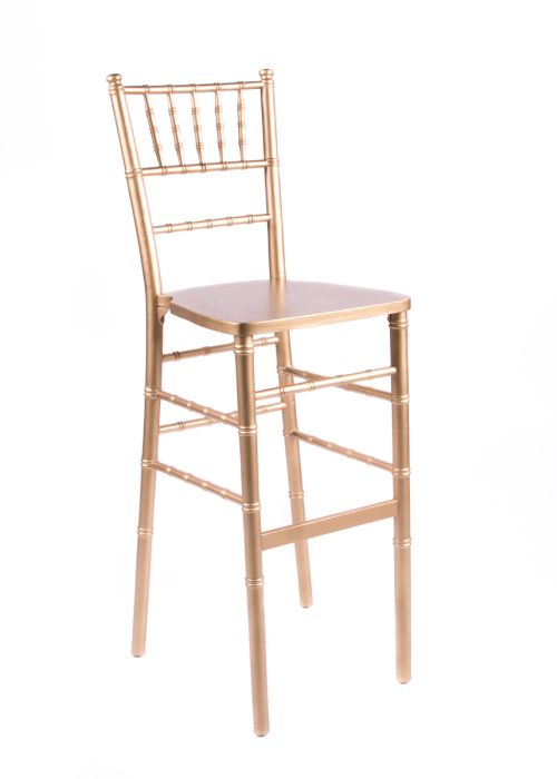 Gold Wood Chiavari Barstool