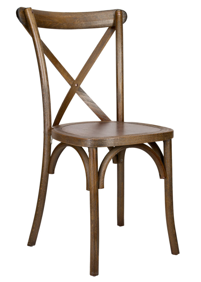 Fruitwood ToughWood Cross Back Chair by Chivari CXWF-AX-T