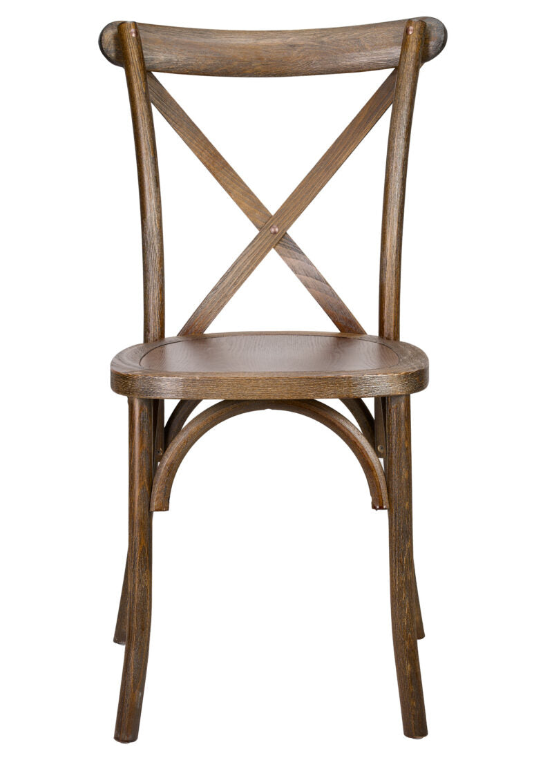 Fruitwood ToughWood Cross Back Chair by Chivari CXWF-AX-T