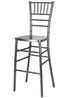 Metallic Silver Onyx Resin Steel Skeleton™ Chiavari Barstool