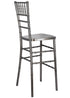 Metallic Silver Onyx Resin Steel Skeleton™ Chiavari Barstool