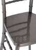 Metallic Silver Onyx Resin Steel Skeleton™ Chiavari Barstool