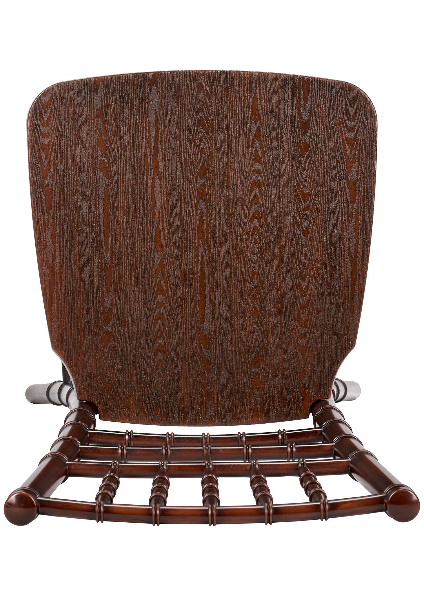 Fruitwood with Brushed Wood Resin Steel Skeleton™ Chiavari Barstool