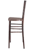 Fruitwood with Brushed Wood Resin Steel Skeleton™ Chiavari Barstool