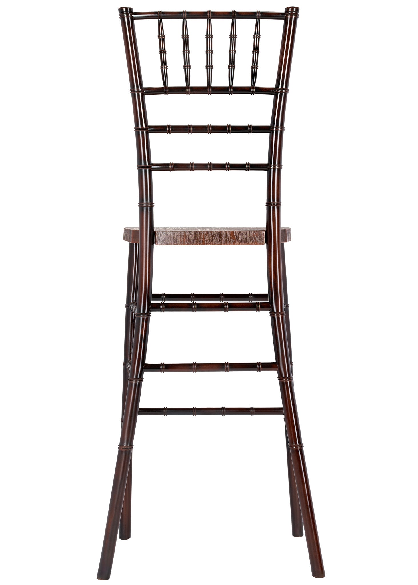 Fruitwood with Brushed Wood Resin Steel Skeleton™ Chiavari Barstool