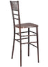 Fruitwood with Brushed Wood Resin Steel Skeleton™ Chiavari Barstool