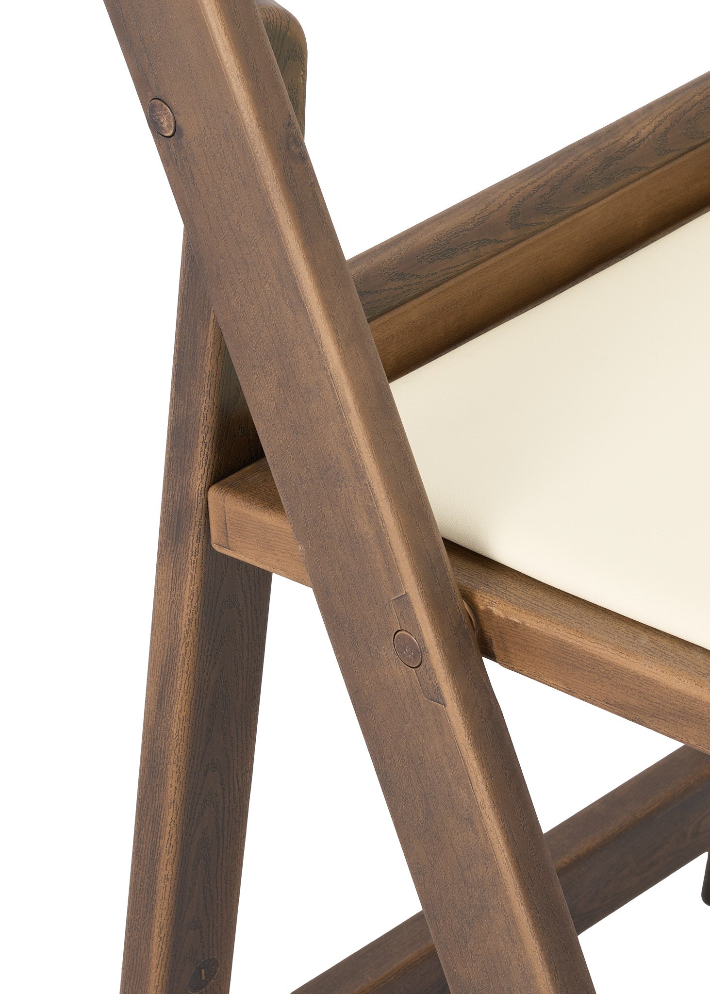 Fruitwood WoodGrain™ Resin Folding Chair with Ivory Seat (Per Chair Price Shown - Sold only in Quantities of 4)