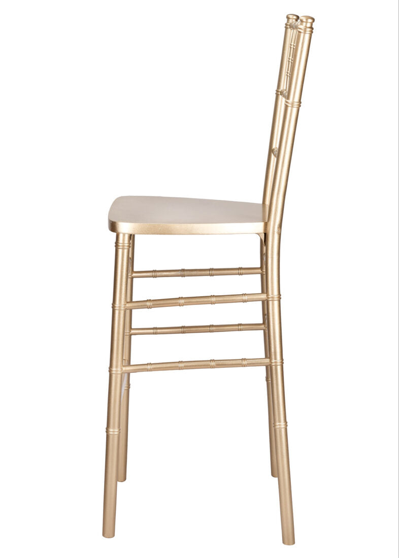 Sparkling Gold Glitter Champagne ToughWood Chiavari Bar Height Barstool BCWCHGSP-AX-T