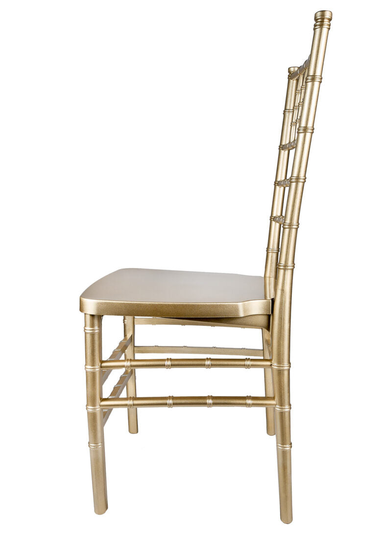 Gold ToughResin Monoframe Unassembled Chiavari Chair (Per Chair Price Shown – Sold only in Quantities of 4)