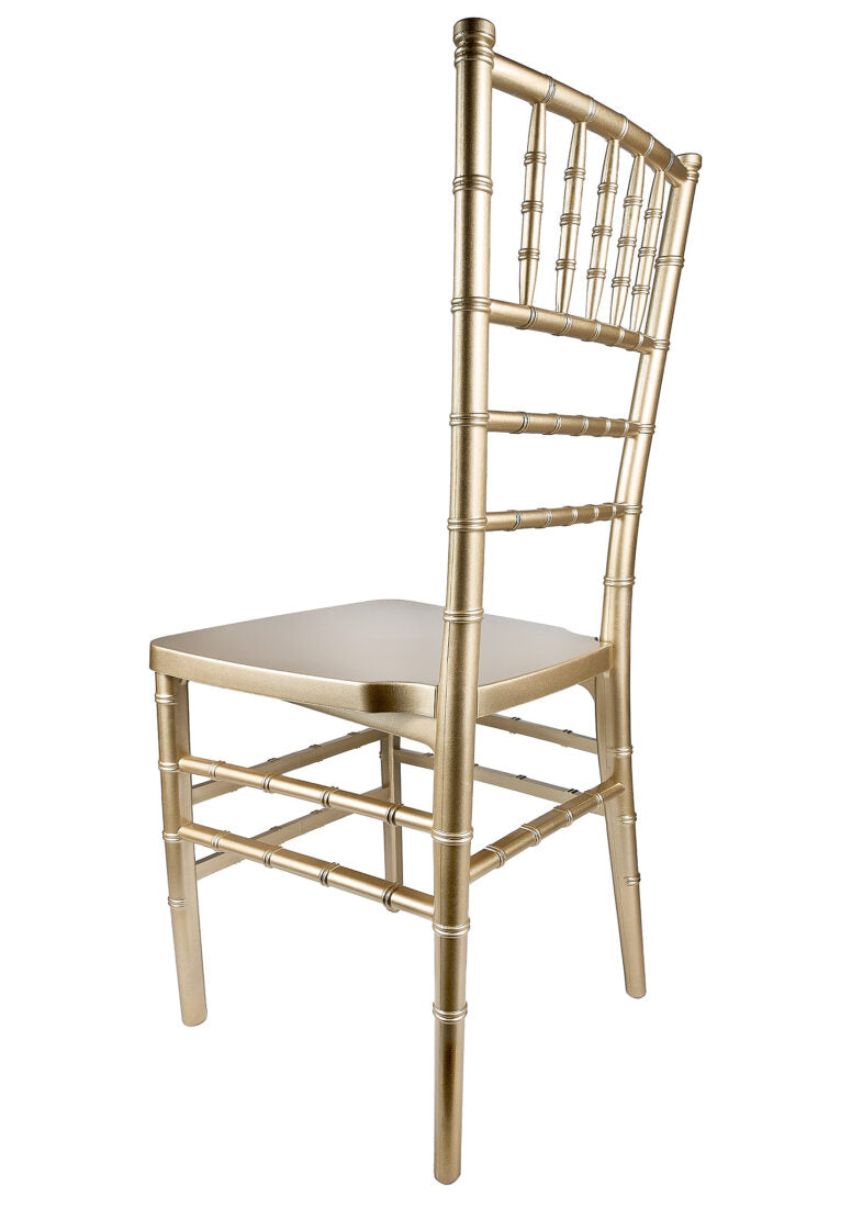 Gold ToughResin Monoframe Unassembled Chiavari Chair (Per Chair Price Shown – Sold only in Quantities of 4)