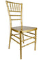 Gold Resin Steel Skeleton Chiavari Chair by Chivari Right 45 CCRG-STEEL-AX-T