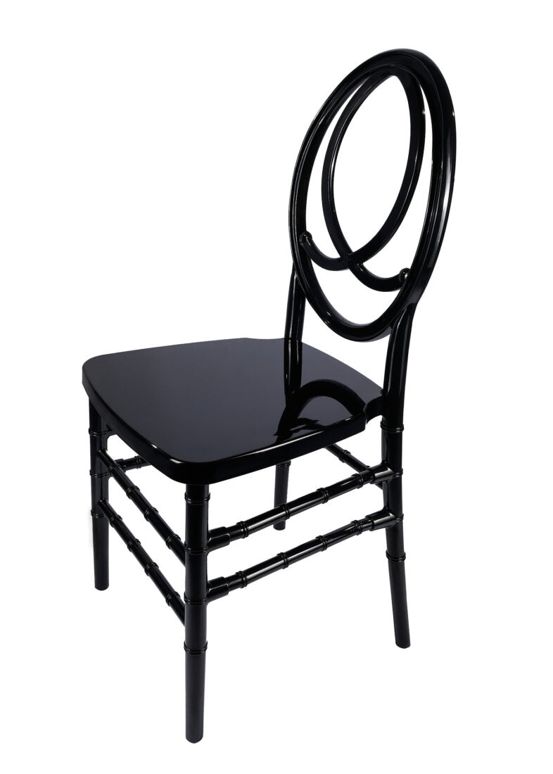 Black ToughResin™ Unassembled Infinity Chair (Per Chair Price Shown – Sold only in Quantities of 4)