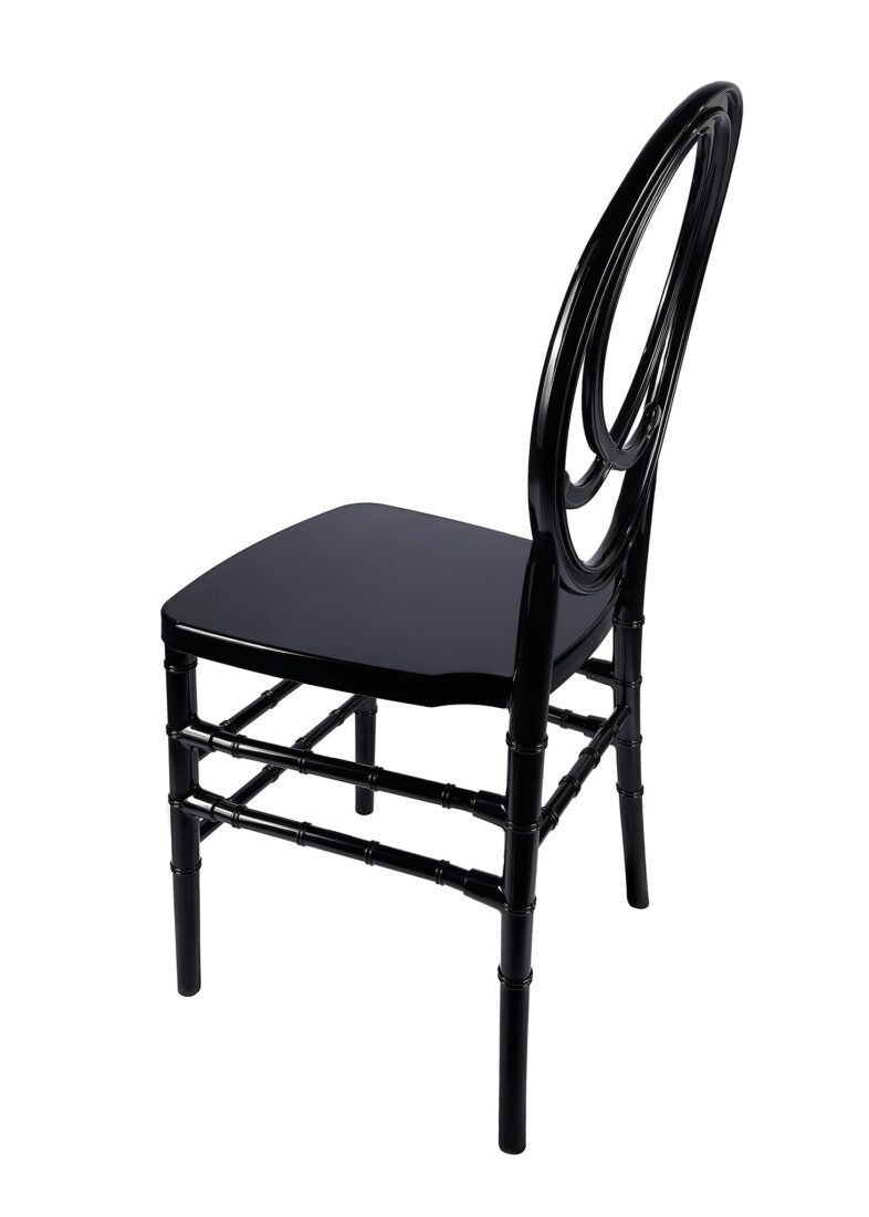 Black ToughResin™ Unassembled Infinity Chair (Per Chair Price Shown – Sold only in Quantities of 4)