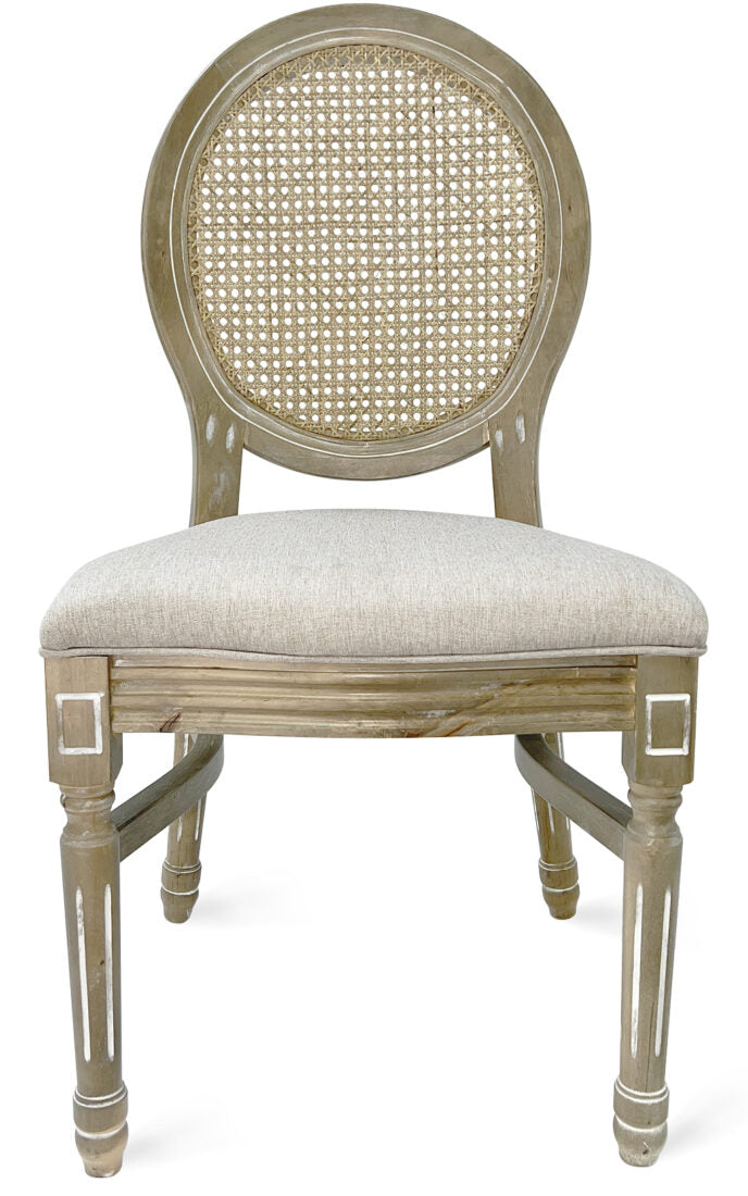 Louie Pop Fab Rattan Chair Front CLPWANTIQ-FR-ZG-T