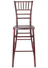 Mahogany with Brushed Wood Look Resin Steel Skeleton™ Chiavari Barstool