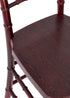 Mahogany with Brushed Wood Look Resin Steel Skeleton™ Chiavari Barstool