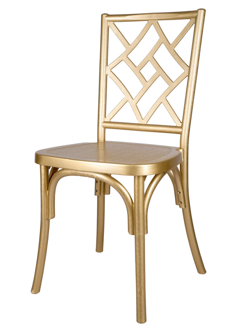 Gold ToughResin Mosaic Chair CMRG-ZG-T