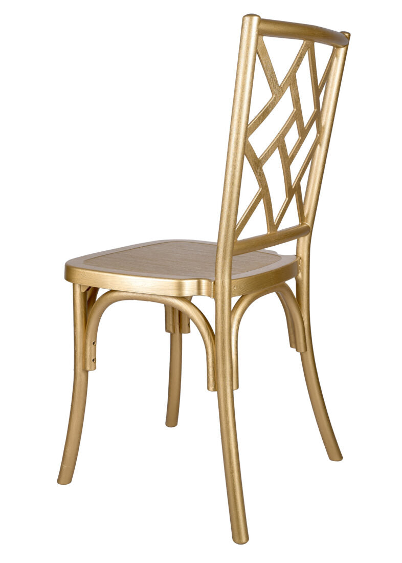 Gold ToughResin Mosaic Chair CMRG-ZG-T