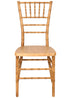 Natural with Brushed Wood Look Resin Steel Skeleton™ Chiavari Chair