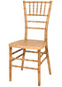 Natural with Brushed Wood Look Resin Steel Skeleton™ Chiavari Chair