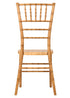 Natural with Brushed Wood Look Resin Steel Skeleton™ Chiavari Chair